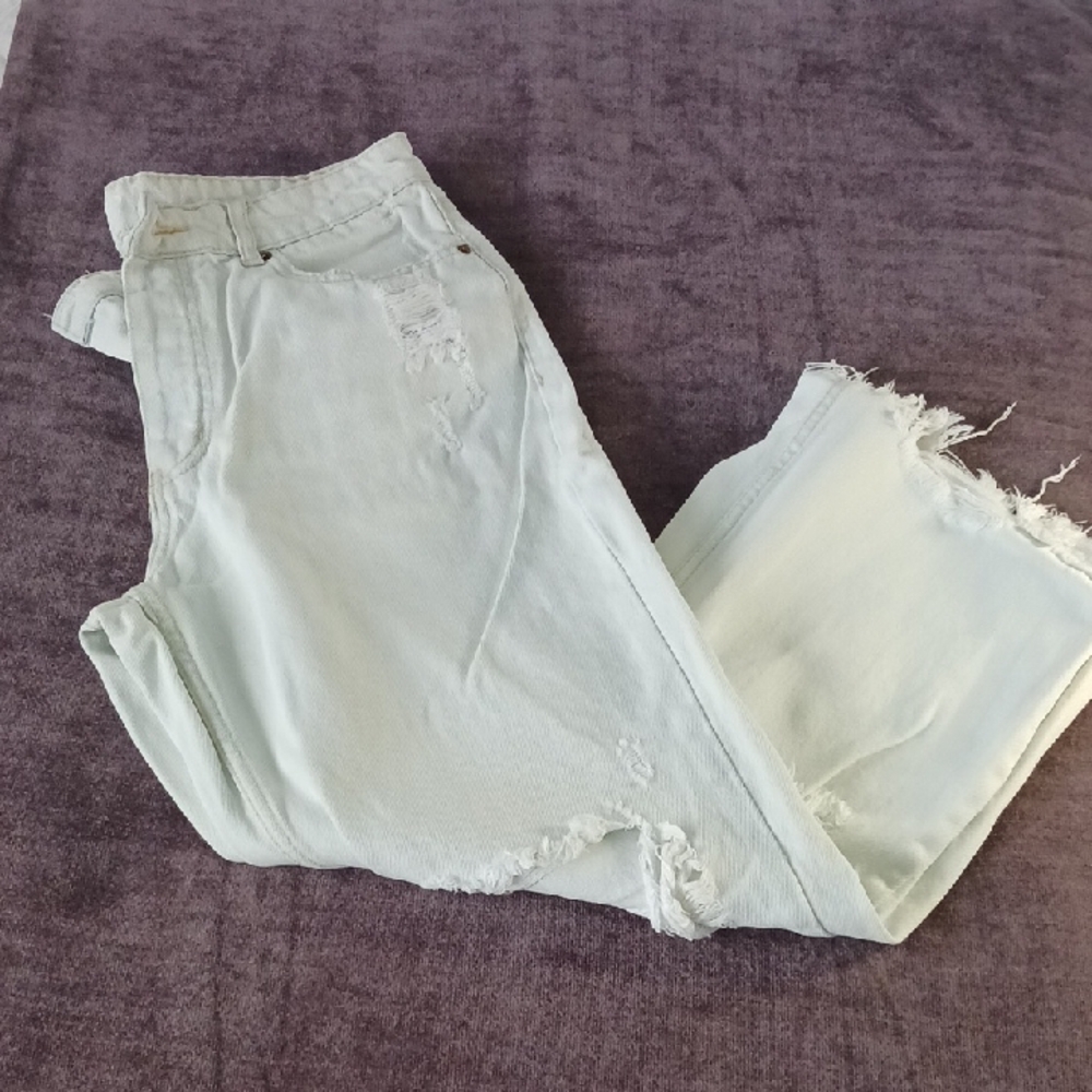 Vanilla Star Light Blue Distressed Boyfriend Jeans